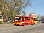КТМ-19 на Московском проспекте проследовал Харьковскую набережную.