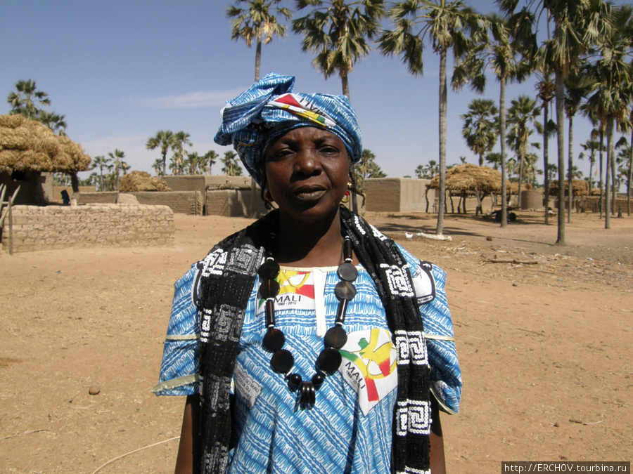 Женщина гриоль по национальности. Когда она стала петь, то буквально зажгла присутствующих своей энергией. Область Мопти, Мали