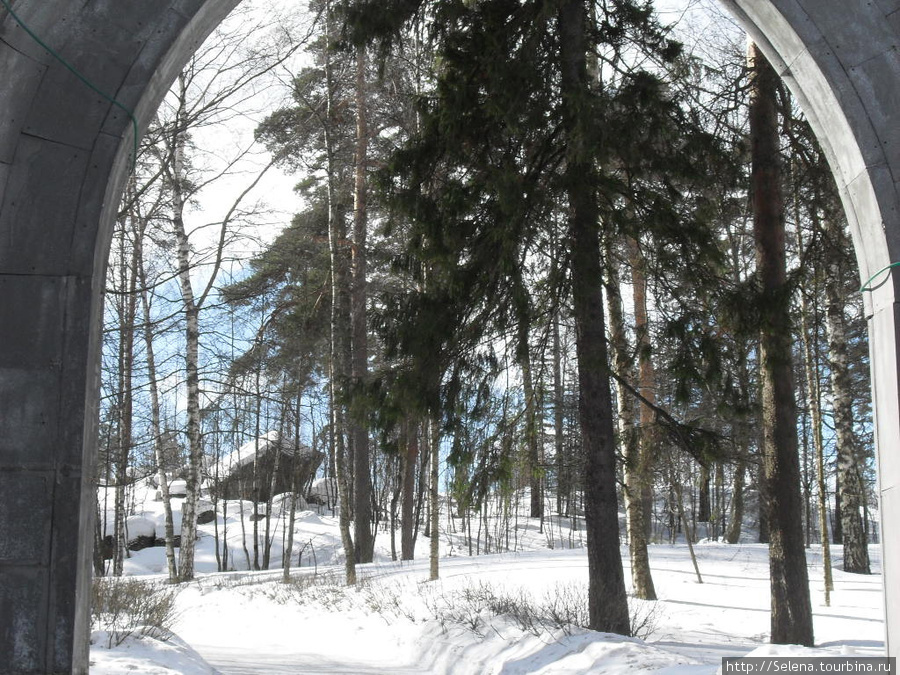 Парк Монрепо - зимний вид Выборг, Россия