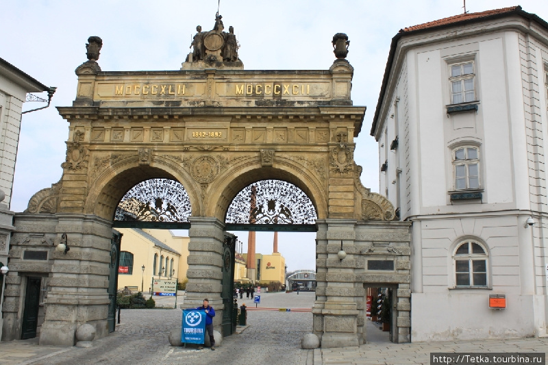 Ворота городской пивоварни Земля Саксония, Германия