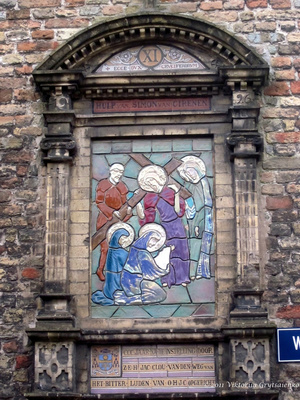 г. Вёрне, Бельгия. Икона с тыльной стороны Пастории Церкви Святой Валбурги