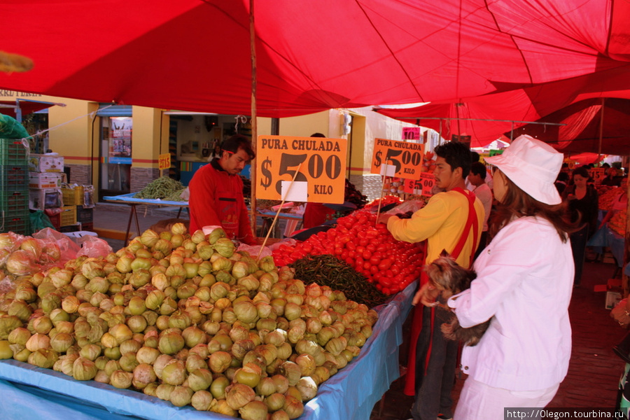 Радости фруктовой продажи Сан-Хуан-Теотиуакан, Мексика
