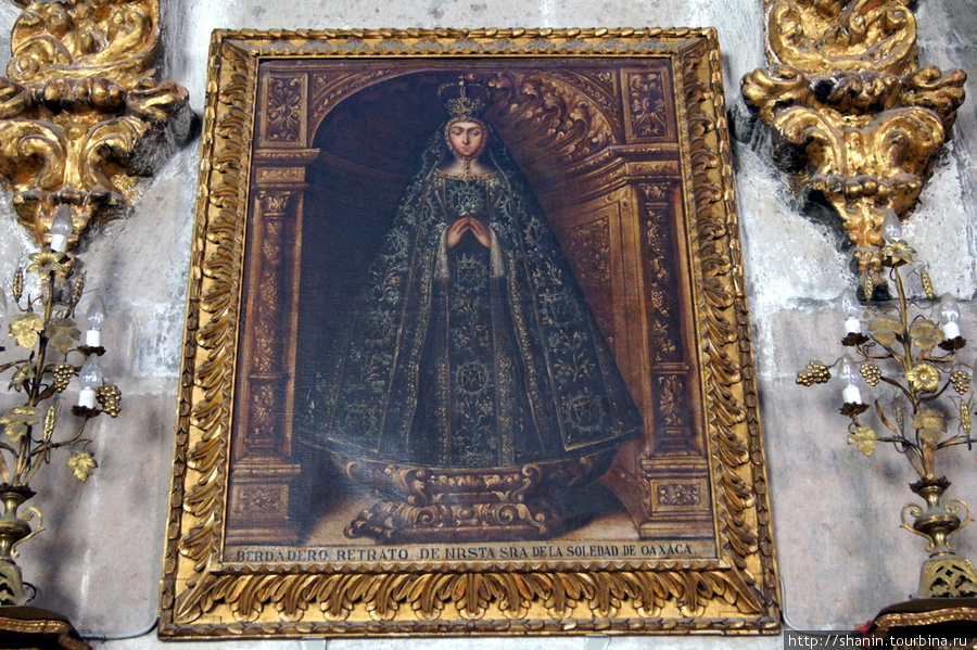 Картина в соборе Мехико, Мексика