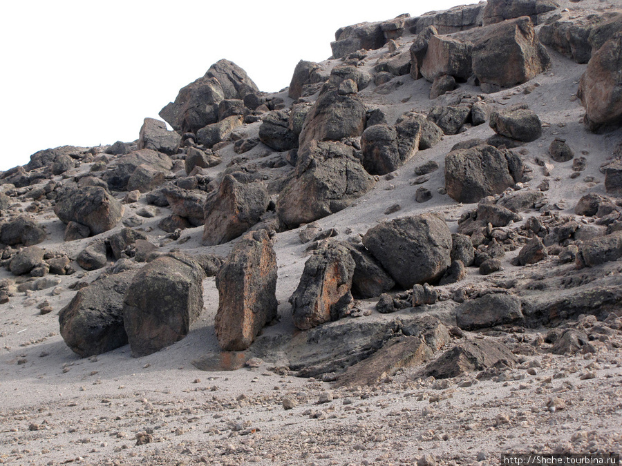Каменная пустыня свыше 4500 м Гора (вулкан) Килиманджаро (5895м), Танзания