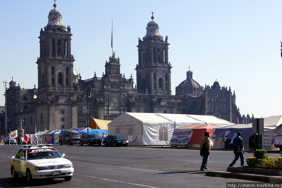 Кафедральный собор на площади Конституции Мехико, Мексика