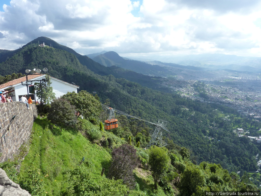 Телеферико — канатная дорога. Богота, Колумбия