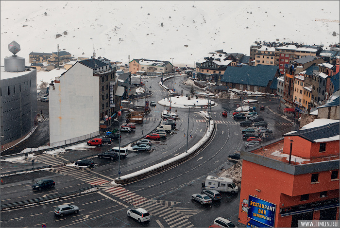 Вид на центр города Пас-да-ла-Каса, Андорра