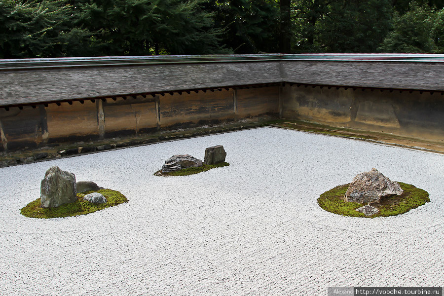 Сад камней храма Рёан-дзи Япония