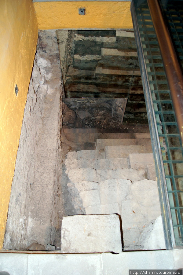Раскопки у фундамента дворца Мехико, Мексика