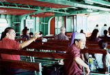 пассажиры брутального судна с о.Пенанг на материк