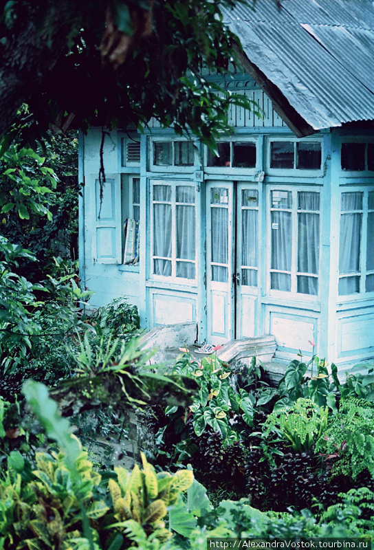 типичный домик с садом, г.Букиттингги Суматра, Индонезия