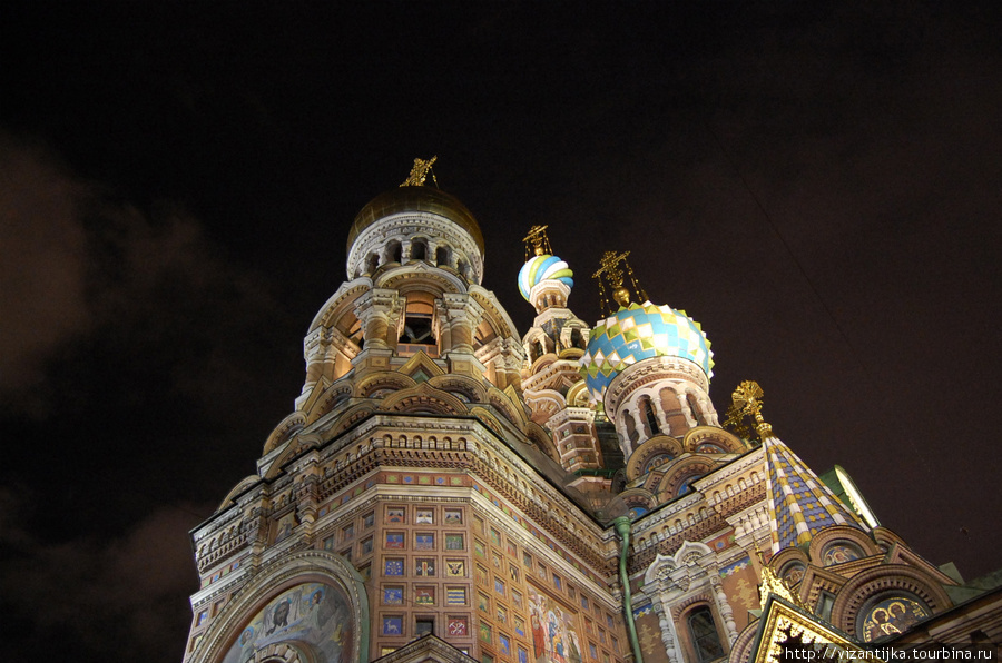 Три знаменитых собора Санкт-Петербурга в тёмное время суток Санкт-Петербург, Россия