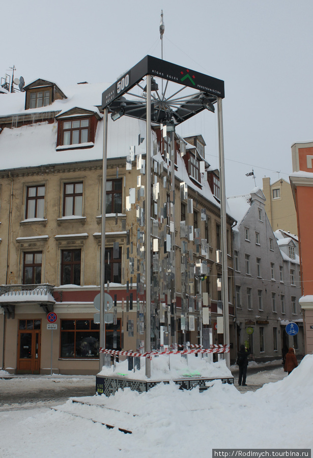 Vecriga зимняя Рига, Латвия