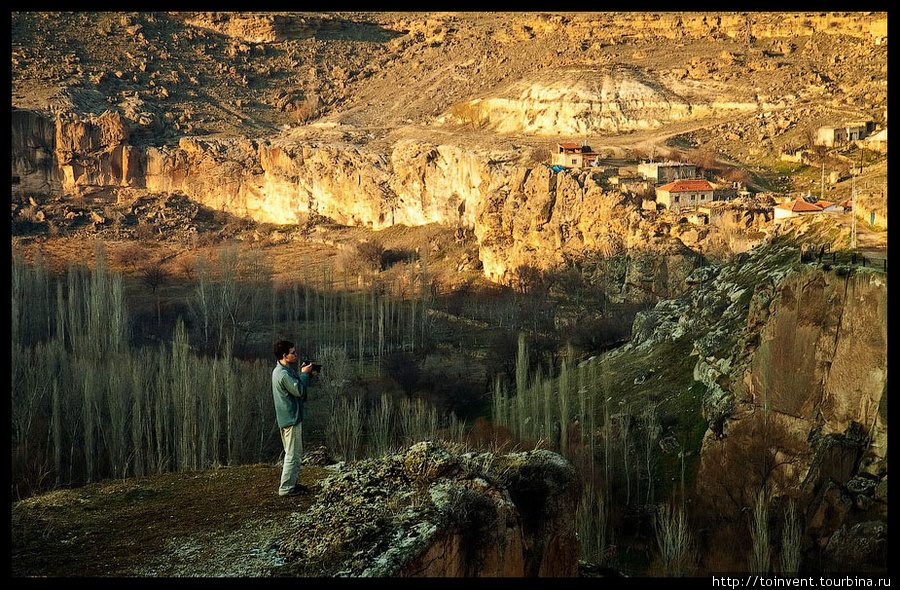 Сверху каньон выглядит так. Снимок сделан возле поселка Белисирме. Ихлара (долина), Турция