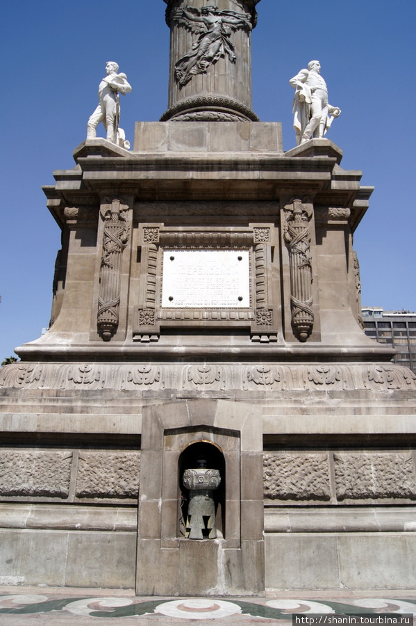 Основание колонны с ангелом независимости Мехико, Мексика