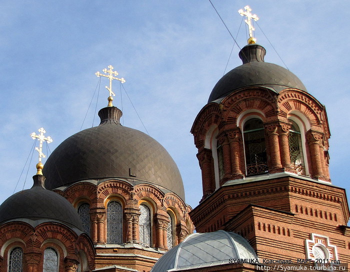 Строительство собора началось в 1900 году и велось 14 лет. Краснодар, Россия