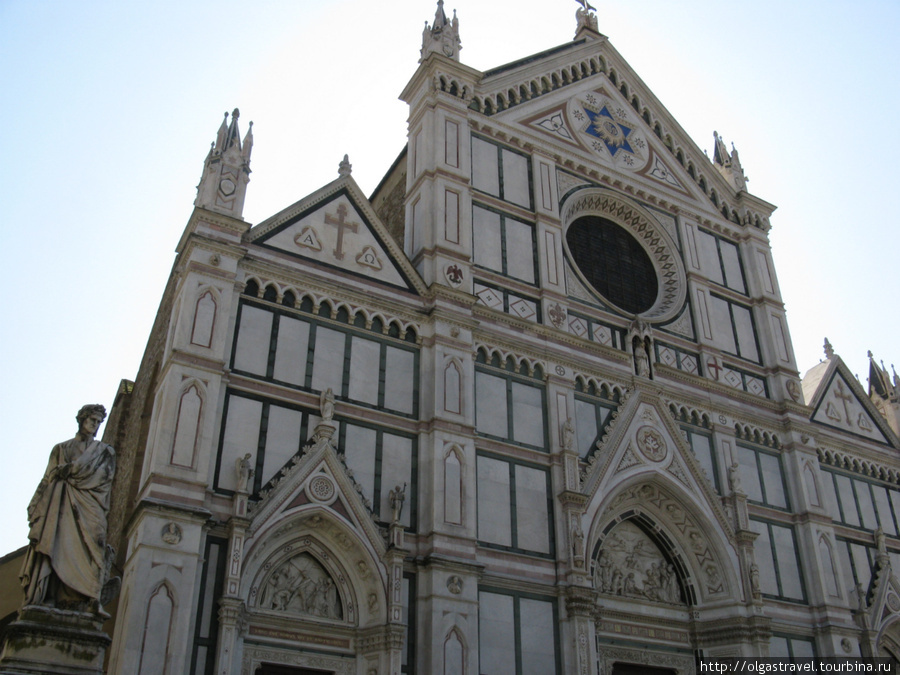 Фасад церкви. Флоренция, Италия