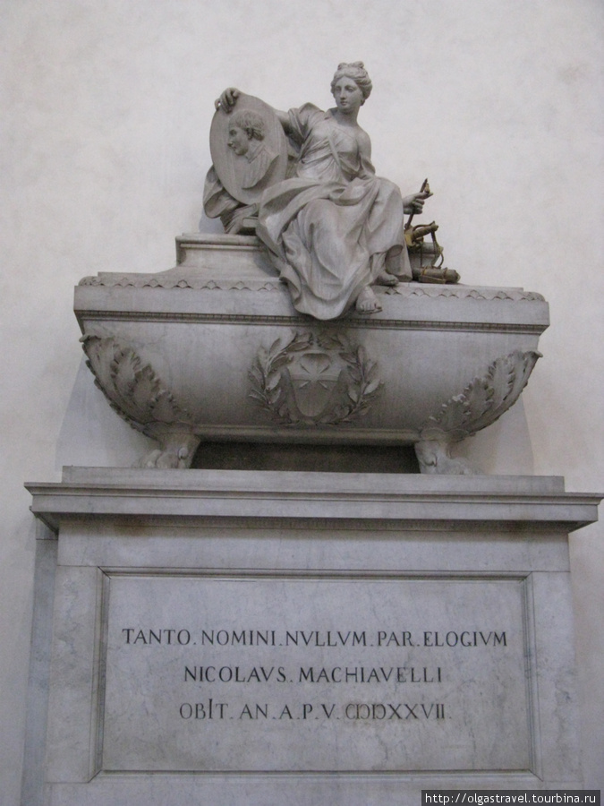 Могила Макиавелли. Флоренция, Италия