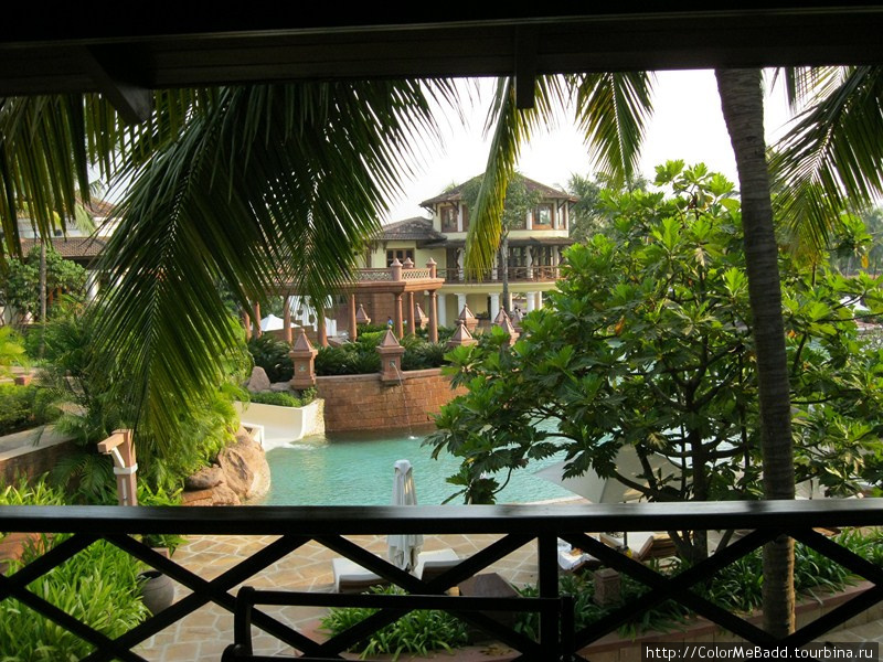 вид с балкона в отеле Индия