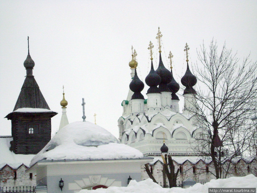 Вид на Свято-Троицкий женский монастырь с севера с территории Благовещенского мужского монастыря Муром, Россия