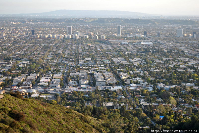 Геометрия Лос-Анджелесских улиц: все строго под 90 градусов Лос-Анжелес, CША