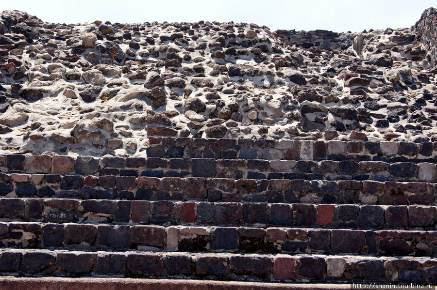 Ступени Теотиуакан пре-испанский город тольтеков, Мексика