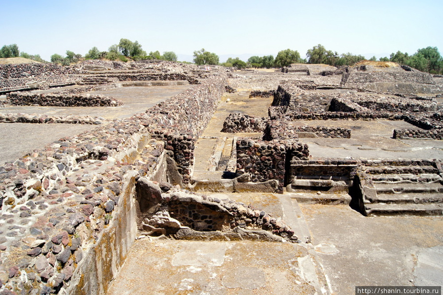 Руины Теотиуакан пре-испанский город тольтеков, Мексика