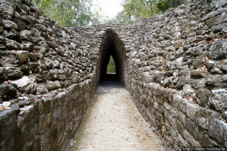 В древнем крепостном рву Кампече, Мексика