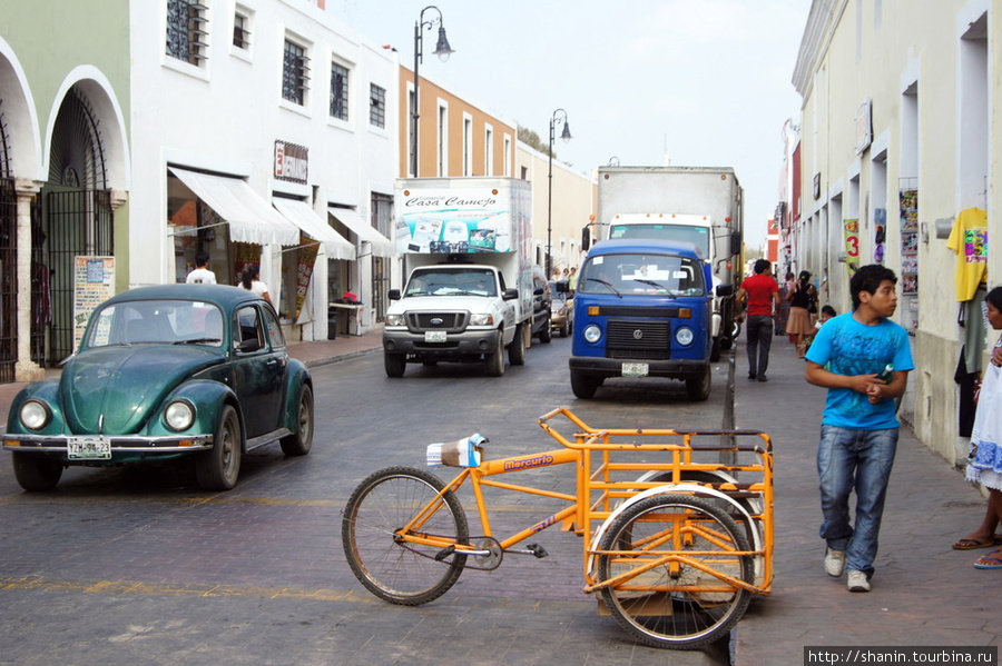 Велосипед — как вид грузового транспорта Вальядолид, Мексика