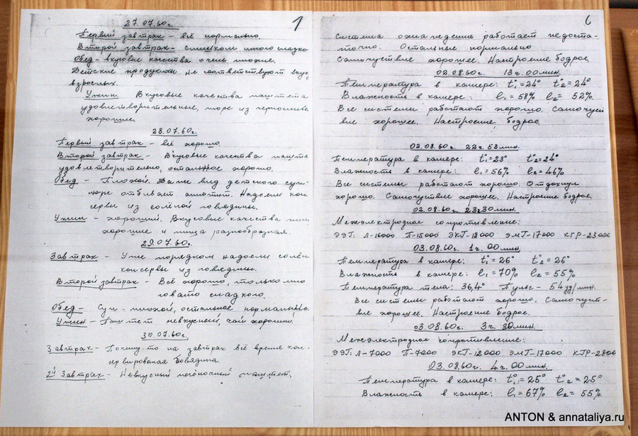 Дневник Гагарина из барокамеры Гагарин, Россия