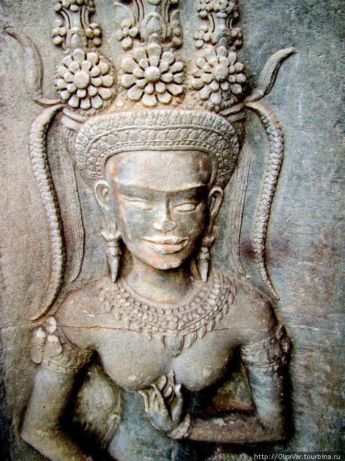 Апсара Ангкор Вата Ангкор (столица государства кхмеров), Камбоджа