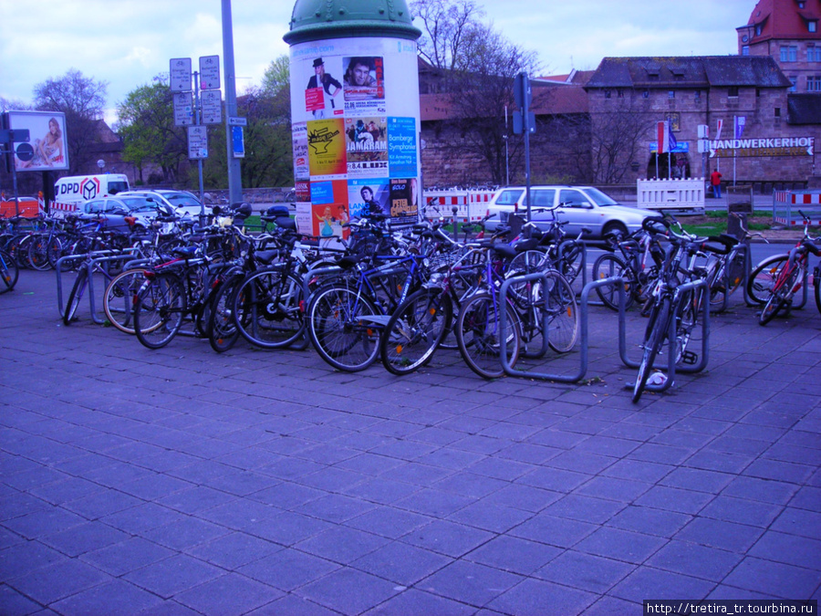 Велосипеды напрокат. Нюрнберг, Германия