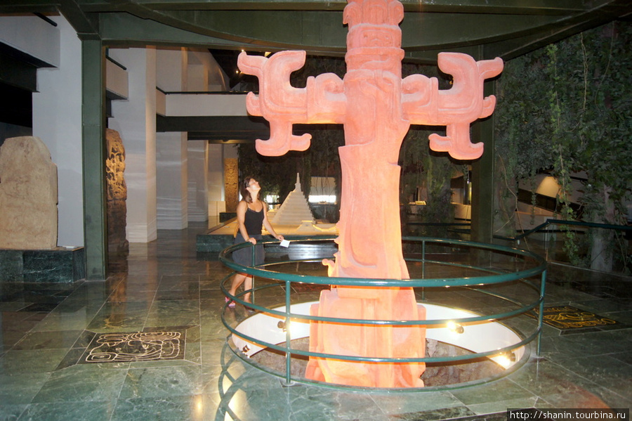Дерево жизни в музее культуры майя в Четумале Четумаль, Мексика