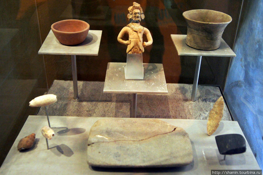 Экспонаты музея Паленке Паленке, Мексика