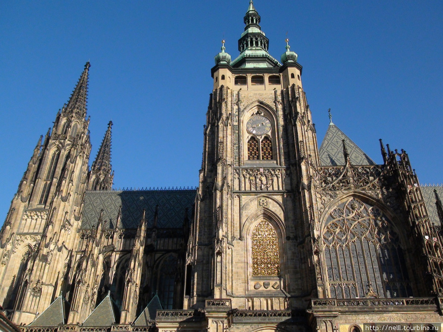 Красивейший готический собор Праги — собор святого Вита. Прага, Чехия