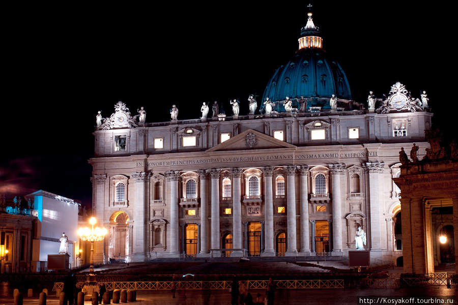 Ночной туристический Рим Рим, Италия