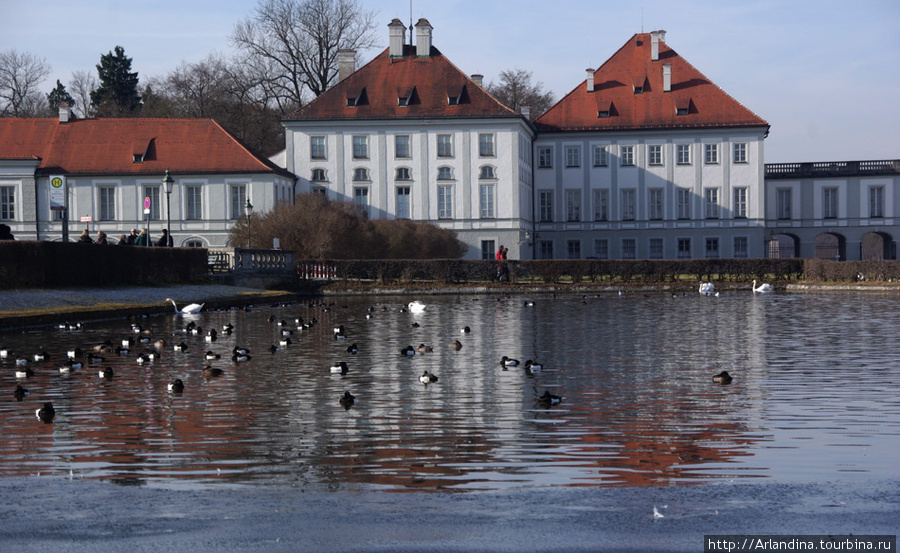 Замок Нимфенбург, февраль, птицы... Мюнхен, Германия