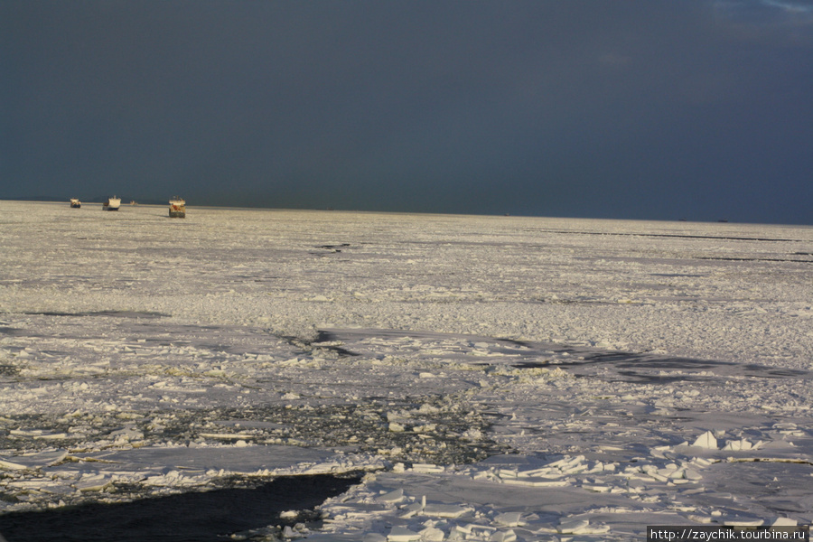 Вокруг нас народу вмороженного во льды было много.