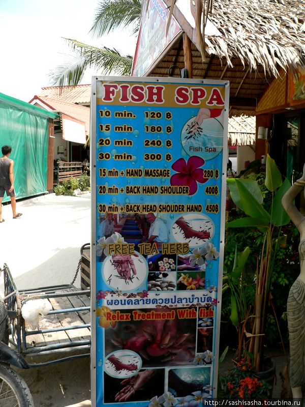 Рыбный массаж Остров Липе, Таиланд