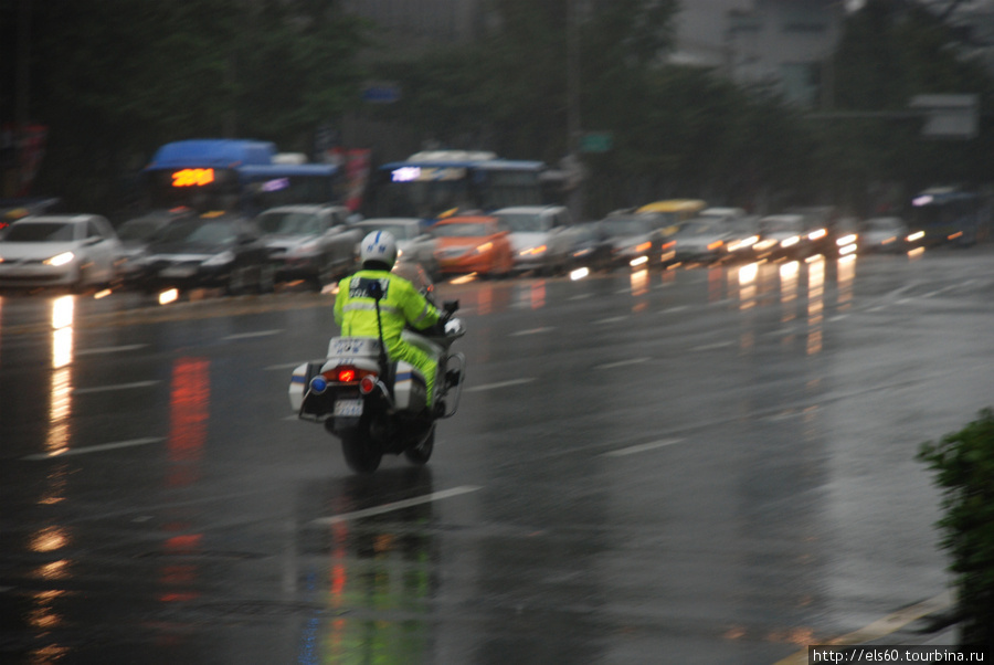 Ну и понеслось. Дождь начал усиливаться.. Сеул, Республика Корея