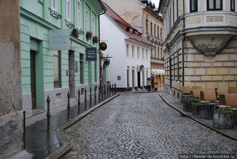 В некоторых местах вообще ни души Любляна, Словения