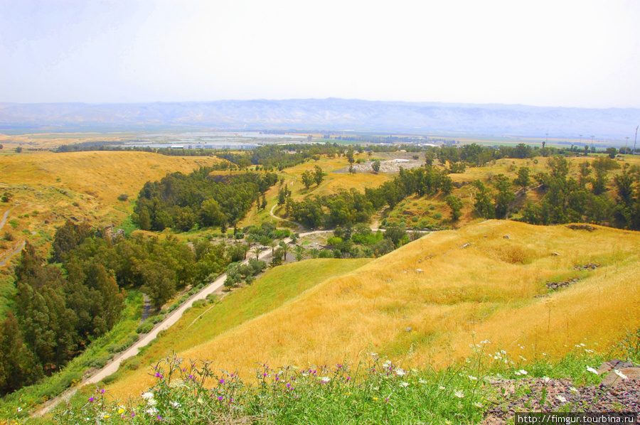 Вид с холма на Изреельскую равнину. Бейт-Шеан, Израиль