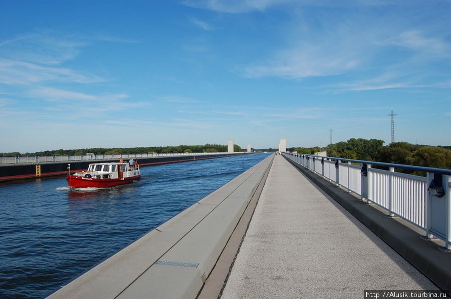 Водный мост в Магдебурге Магдебург, Германия