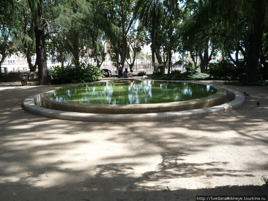 Парковая аллея в Малаге Малага, Испания