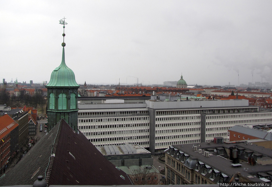 Вид  с Круглой башни ( Round Tower) Копенгаген, Дания