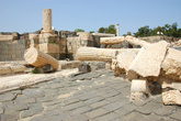 Руины римского храма в конце ул.Карго разрушенного землетрясением в 749г.