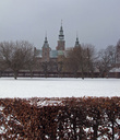 Rosenborg Castle, вид со входа в королевский сад, открывается в 7-00.