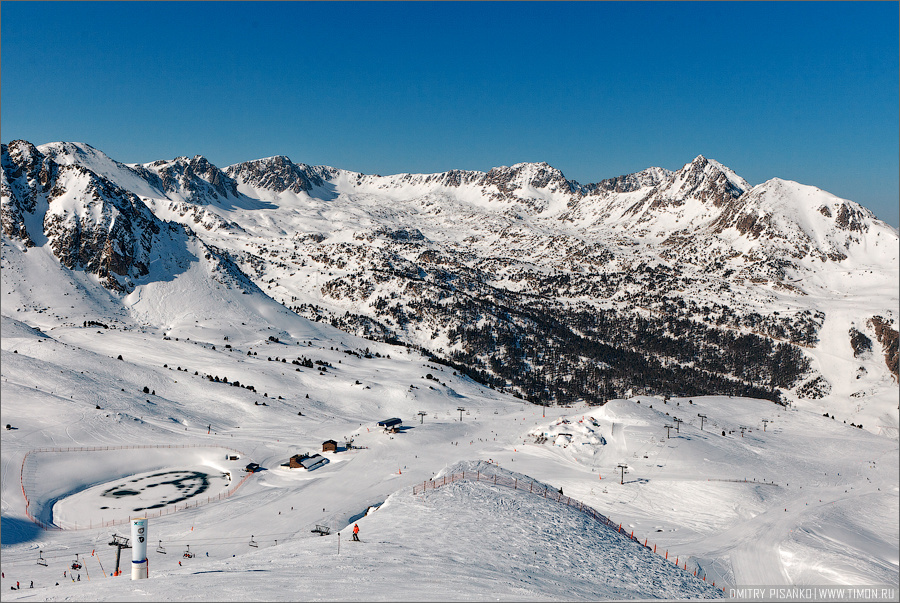 На склонах горнолыжного курорта Grand Valira Андорра