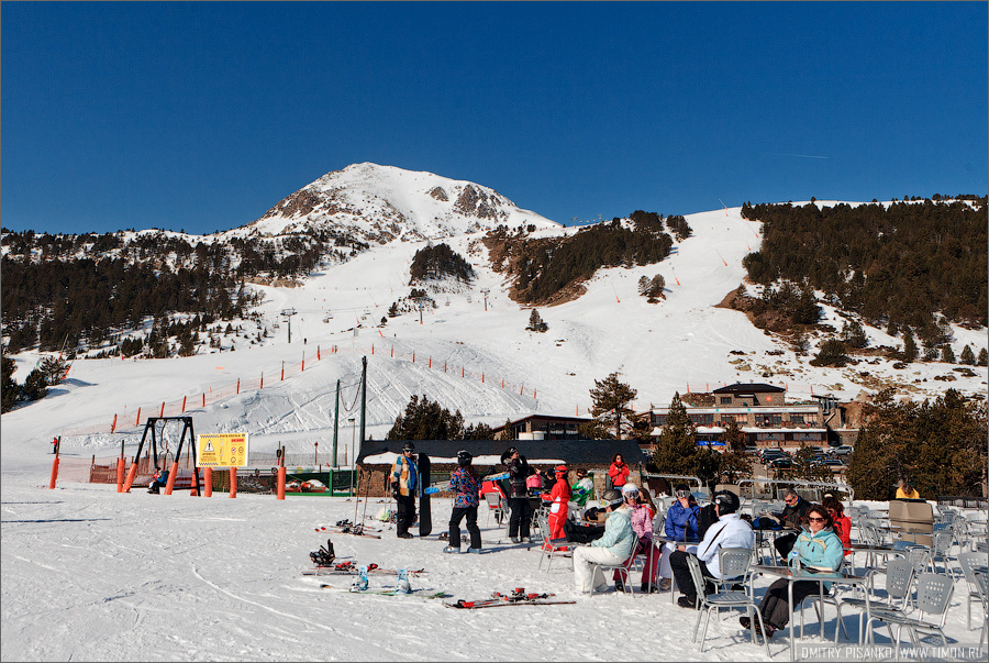 На склонах горнолыжного курорта Grand Valira Андорра