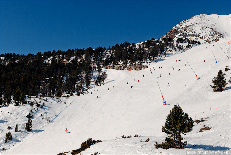 На склонах горнолыжного курорта Grand Valira Андорра